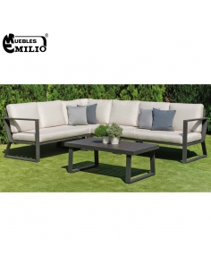 Set Rinconera Bolonia Aluminio 2