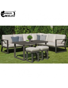 Set Rinconera Bolonia Aluminio