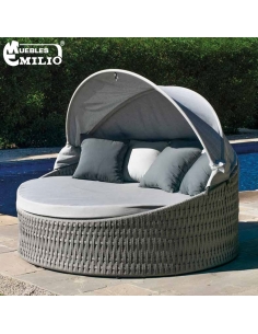 Cama Tenerife Circular Aluminio y Cuerda