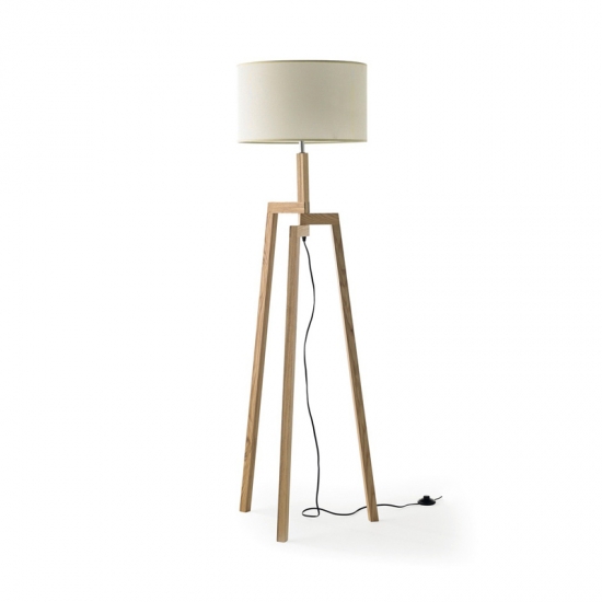 Lámpara de pie F-728 madera
