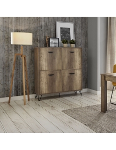 Lámpara de pie F-728 madera